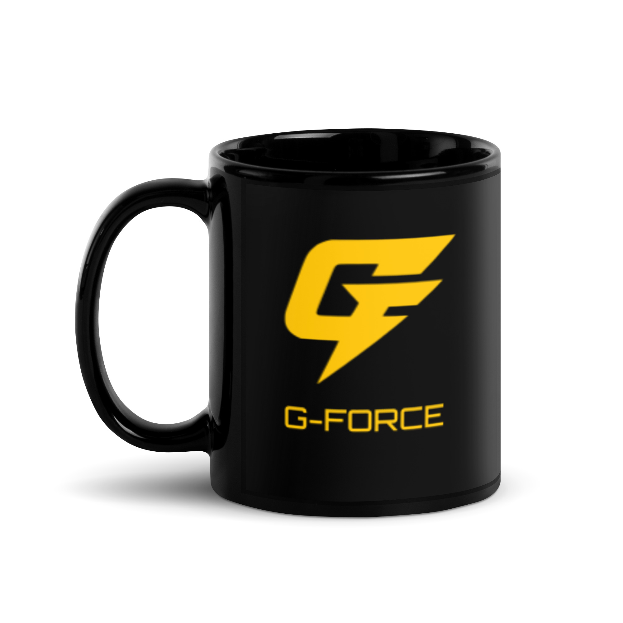 G-Force GF Logo Black Glossy Mug - Image 4