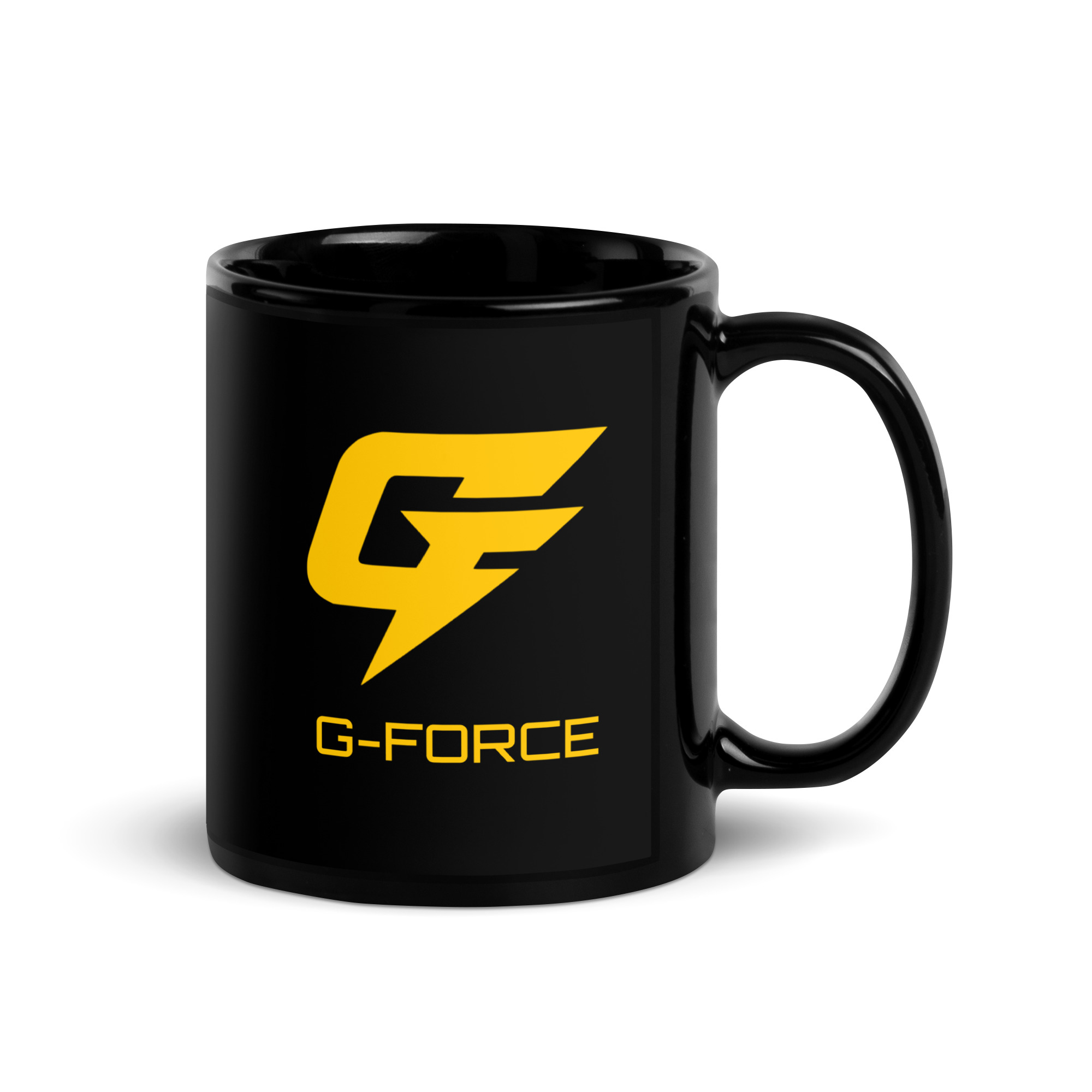G-Force GF Logo Black Glossy Mug