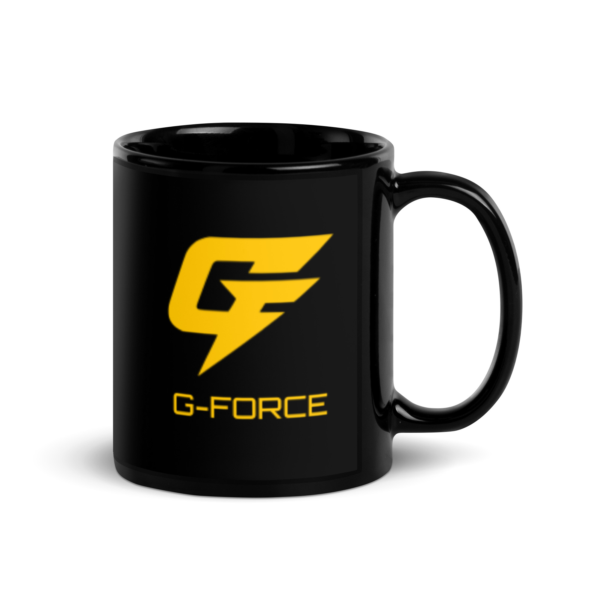 G-Force GF Logo Black Glossy Mug - Image 3